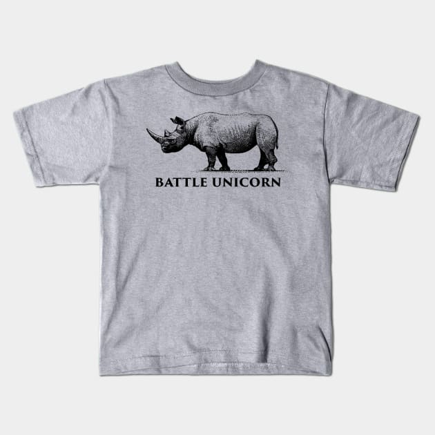 Battle Unicorn Kids T-Shirt by MindsparkCreative